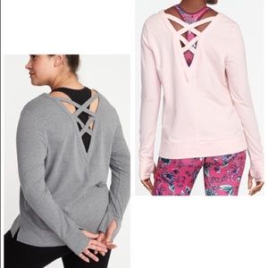 TWO (2) sweatshirts bundle with lattice back
